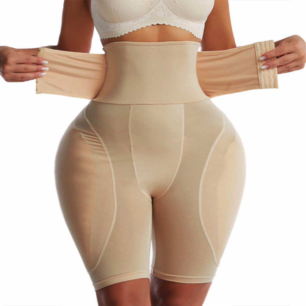 Shapewear Bodysuit Firm - KUCLUT 女性ヒップエンハンサーシェイプウェア偽尻パッド下着ハイウエストボディシェイパーパッド入りパンティーバットリフターショーツ