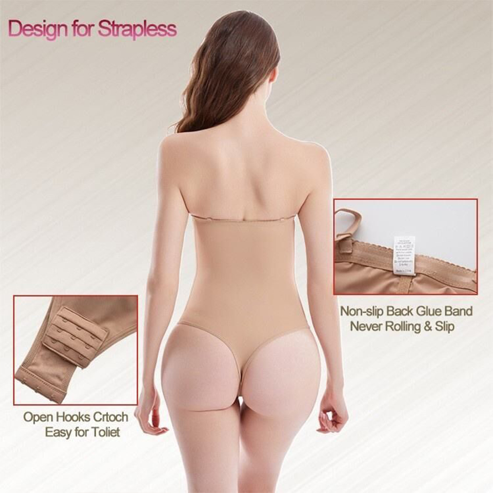ストラップレス目に見えないおなかコントロールシェイプウェア  - Shapewear Bodysuit Firm のレビューと価格