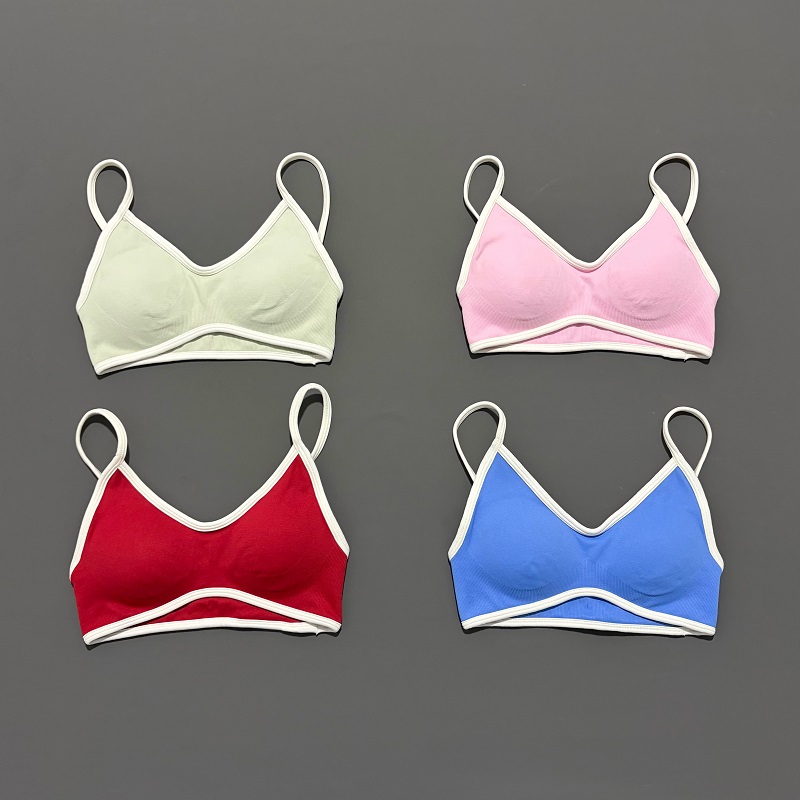 女性スポーツブラ調節可能な高サポートジム服ピラティスヨガトッ - Push Up Bra Padded のレビューと価格