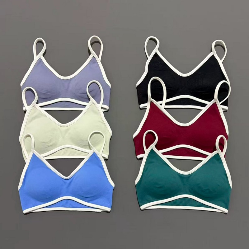 女性スポーツブラ調節可能な高サポートジム服ピラティスヨガトッ - Push Up Bra Padded のレビューと価格