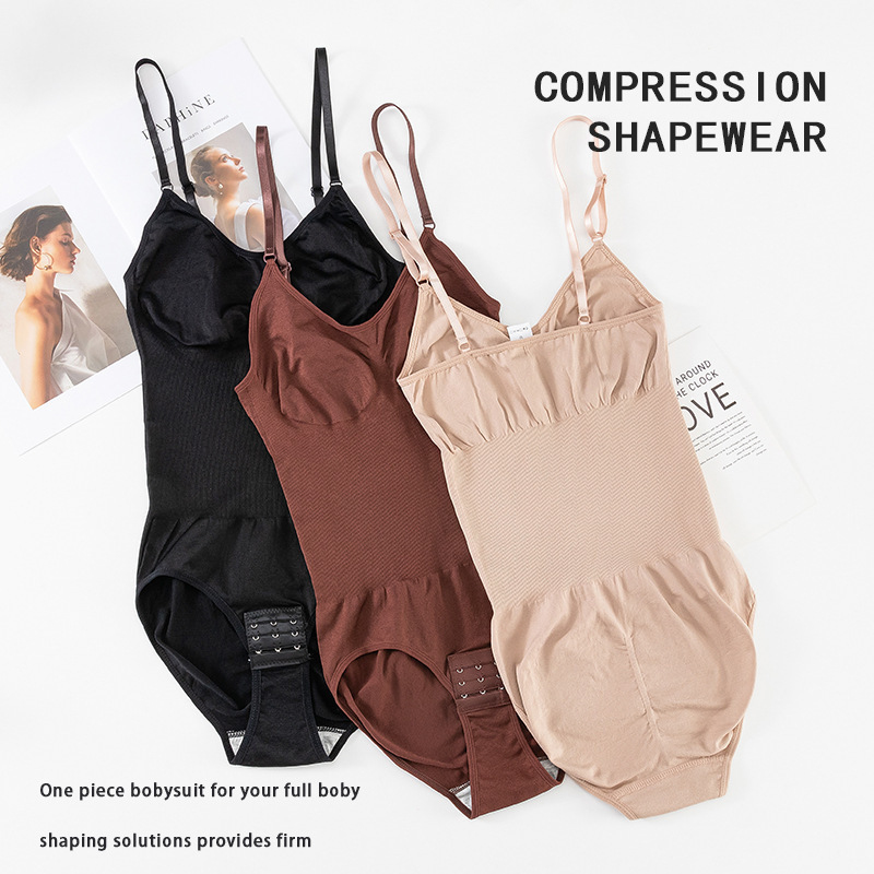 女性用シェイプウェアボディスーツ、お腹引き締めハイウエスト、 - Shapewear Bodysuit Firm のレビューと価格
