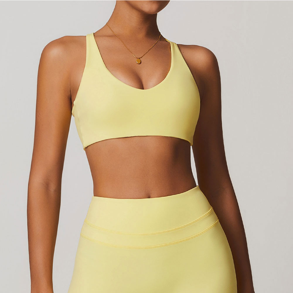 Juren-女性用スポーツブラ,フィットネスブラ,ホルター下 - Push Up Bra Padded のレビューと価格