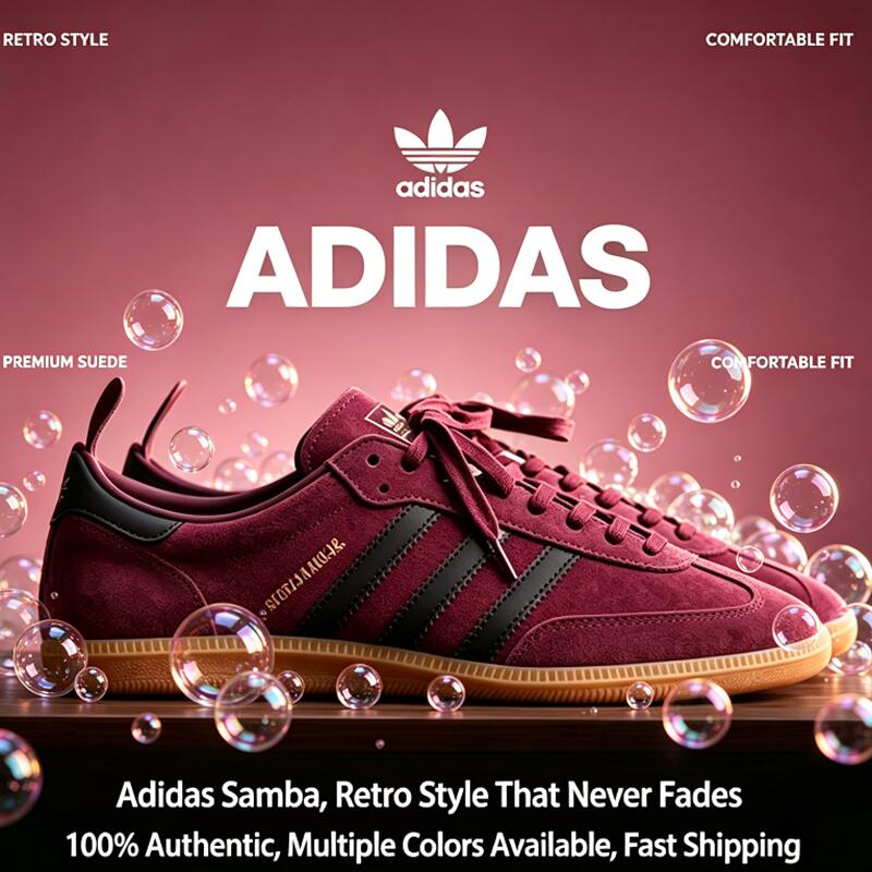 アディダス サンバ トレフォイル ユニセックス ロートップ  - Adidas Shoes Gazelle のレビューと価格
